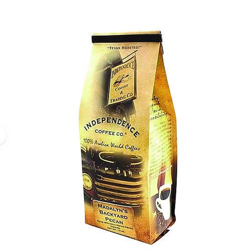 Image of Independence Coffee Co. ICF73112 Madalyn's Backyard Pecan Ground Coffee, 12 oz Bag