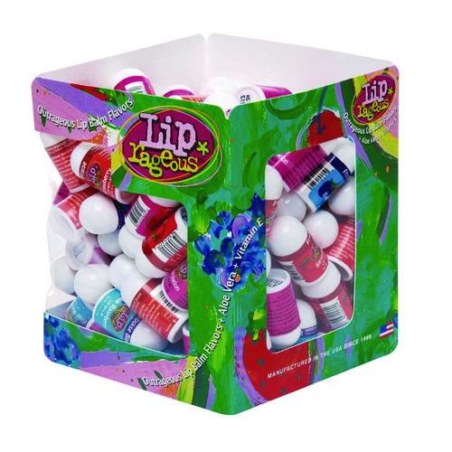 Image of Lip Rageous 940FB Lip Balm with Aloe Vera and Vitamin E, Assorted Flavors, 0.1 oz Tube, 100/Box