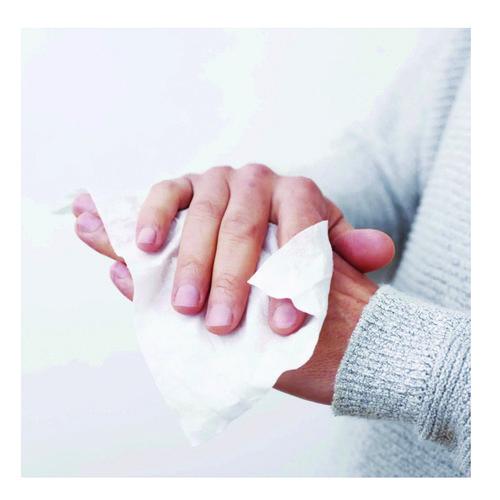Image of Sani Professional® P15984 PDI Sani-Hands Instant Hand Sanitizing Wipes, 7.5 x 6, Unscented, White, 220/Canister, 6 Canisters/Carton