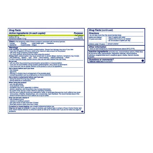 Image of Midol® 64458 Complete Menstrual Caplets, 2/Pack, 30 Packs/Box