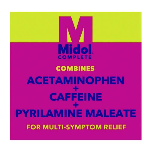 Image of Midol® 64458 Complete Menstrual Caplets, 2/Pack, 30 Packs/Box