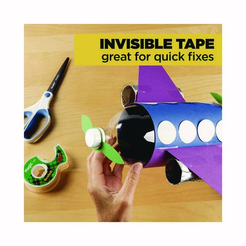 Image of ScotchÂ® Magic Tape in Handheld Dispenser, 1" Core, 0.75" x 50 ft, Clear, 2/Pack