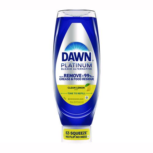 Image of Dawn® 11819 Platinum Liquid Dish Detergent, Clean Lemon Scent, 24.3 oz EZ-Squeeze Bottle