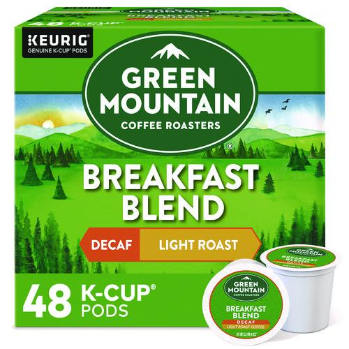 Image of Green Mountain Coffee® 5000378815 Breakfast Blend Decaf Coffee K-Cups, 48/Box