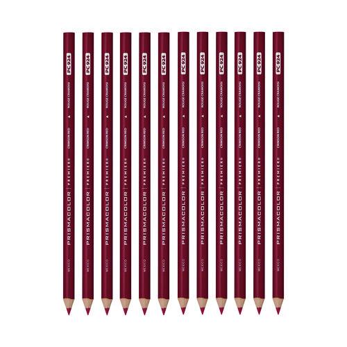 Image of Prismacolor® 3353 Premier Colored Pencil, Crimson Red Lead, Crimson Red Barrel, 12/Pack