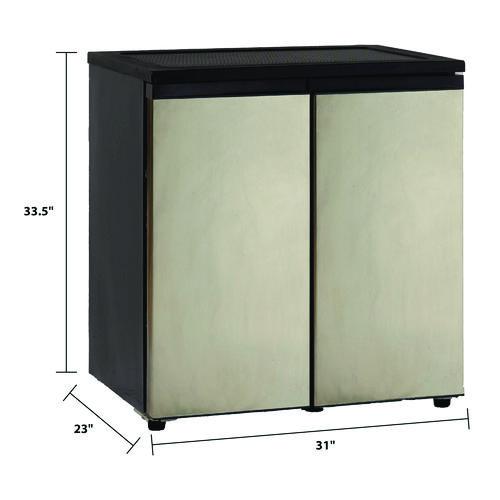 Image of Avanti RMS551SS 5.5 Cu.Ft. Side by Side Refrigerator/Freezer, Black/Platinum