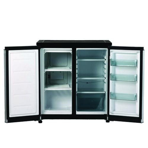 Image of Avanti RMS551SS 5.5 Cu.Ft. Side by Side Refrigerator/Freezer, Black/Platinum