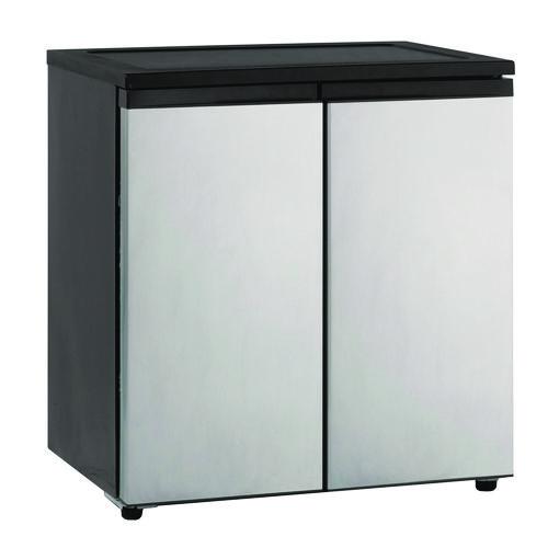Image of Avanti RMS551SS 5.5 Cu.Ft. Side by Side Refrigerator/Freezer, Black/Platinum