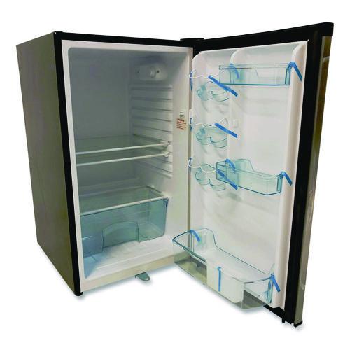 Image of Avanti 4.4 Cu.ft. Auto-Defrost Refrigerator, 19.25 X 22 X 33, Black With Stainless Steel Door