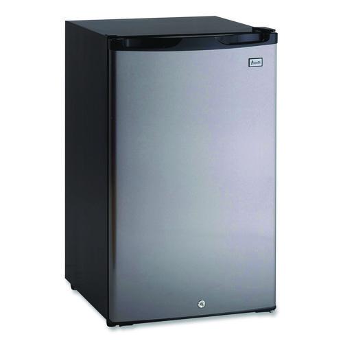 Image of Avanti 4.4 Cu.ft. Auto-Defrost Refrigerator, 19.25 X 22 X 33, Black With Stainless Steel Door