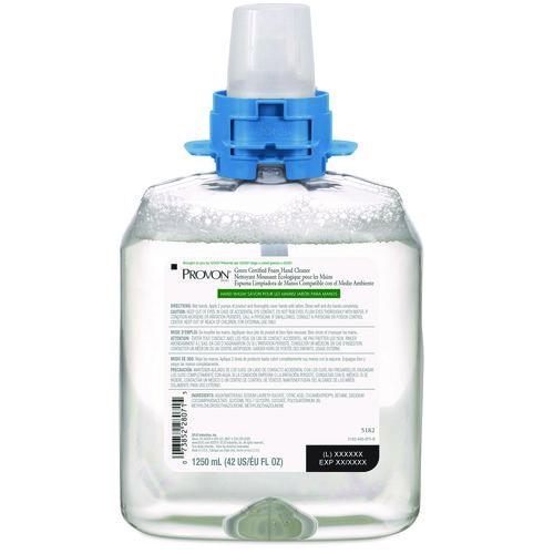 Image of PROVON® 5182-04 Green Certified Foam Hand Cleaner Refill, Fragrance-Free, 1,250 mL, 4/Carton
