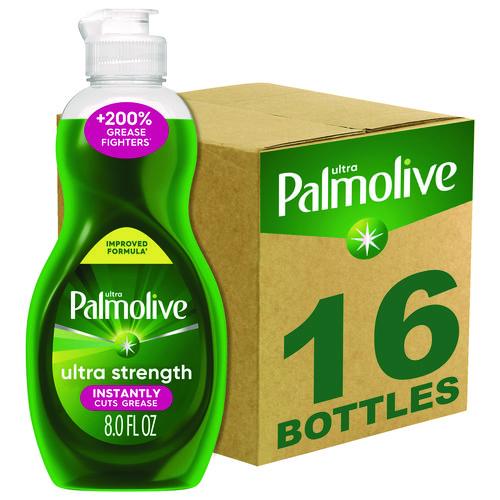 Image of Ultra Palmolive® 61047169 Dishwashing Liquid, Fresh Scent, 8 oz. Bottle, 16/Carton