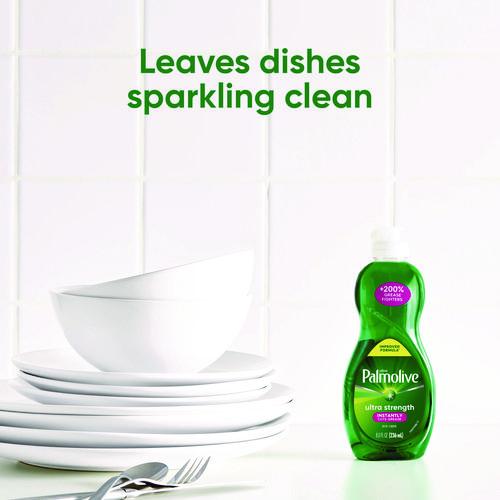 Image of Ultra Palmolive® 61047169 Dishwashing Liquid, Fresh Scent, 8 oz. Bottle, 16/Carton