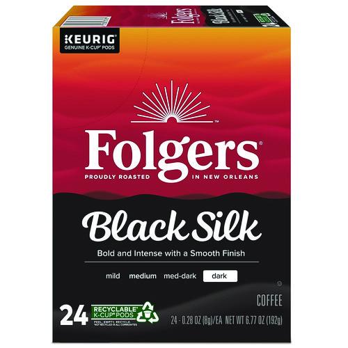 Image of Folgers® 5000368733 Gourmet Selections Black Silk Coffee K-Cups, 24/box