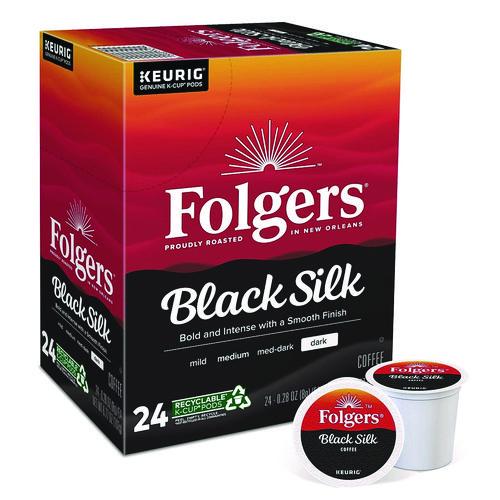 Image of Folgers® 5000368733 Gourmet Selections Black Silk Coffee K-Cups, 24/box