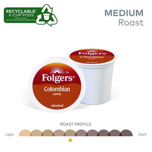Image of Folgers® 5000363990 100% Colombian Coffee K-Cups, 24/box
