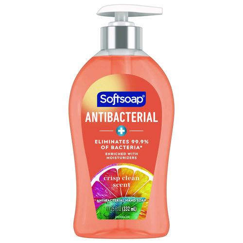 Image of Softsoap® US03562A Antibacterial Hand Soap, Crisp Clean Scent, 11.25 oz, 6/Carton