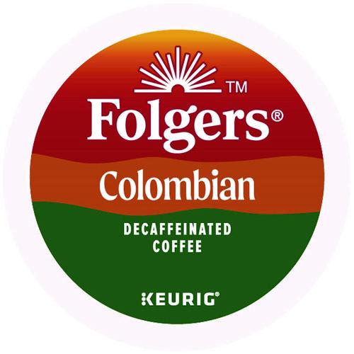 Image of Folgers® 5000363988 100% Colombian Decaf Coffee K-Cups, 24/box