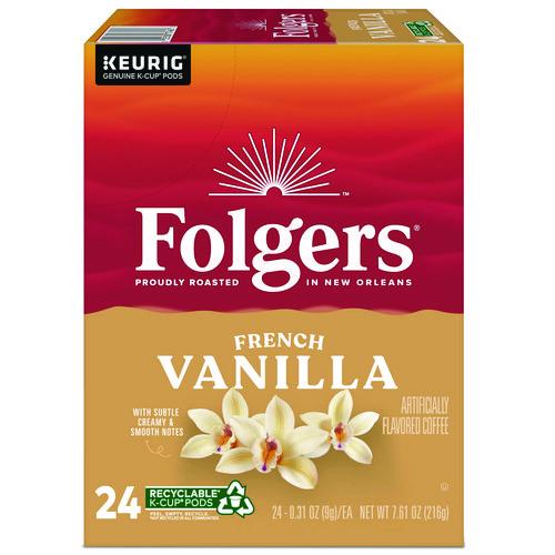 Image of Folgers® 5000363991 French Vanilla Coffee K-Cups, 24/Box
