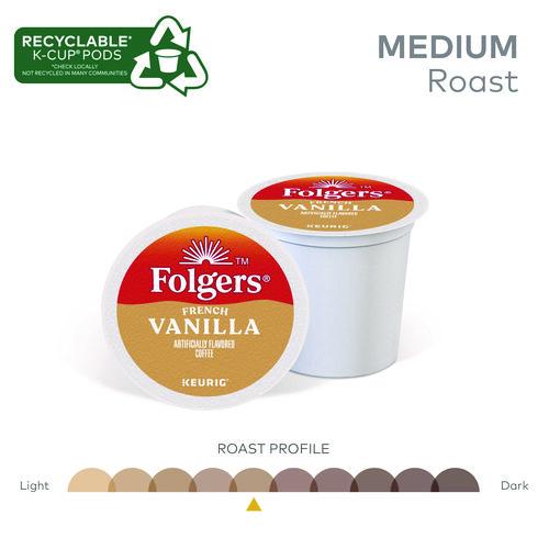Image of Folgers® 5000363991 French Vanilla Coffee K-Cups, 24/Box