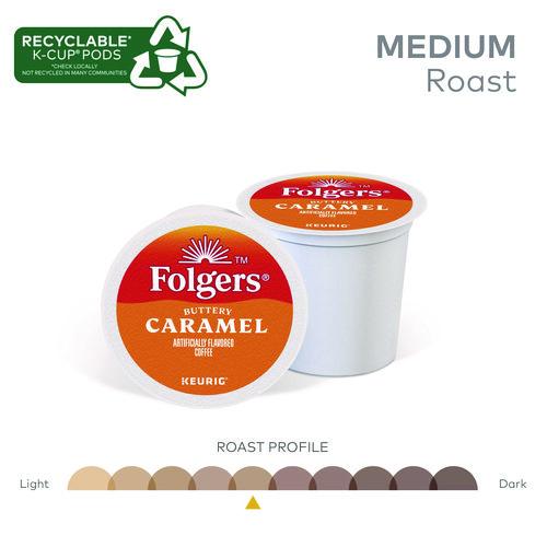 Image of Folgers® 5000363977 Buttery Caramel Coffee K-Cups, 24/Box