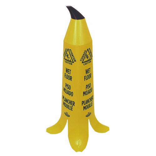 Image of Impact® B1101 Banana Wet Floor Cones, 14.25 X 14.25 X 36.75, Yellow/brown/black