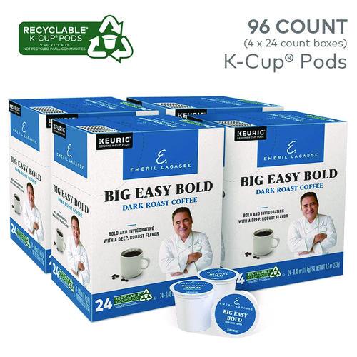 Image of Emeril's 5000346530 Big Easy Bold Coffee K-Cups, 96/carton
