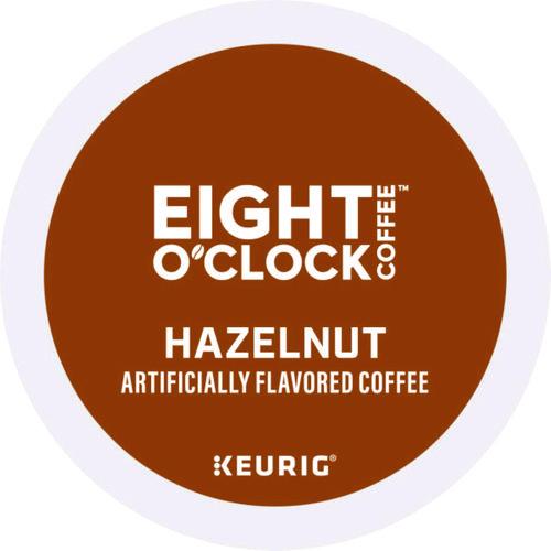 Image of Eight O'Clock 5000359069 Hazelnut Coffee K-Cups, 24/box