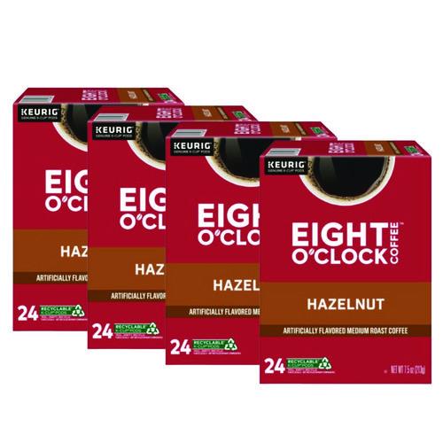 Image of Eight O'Clock 5000359069 Hazelnut Coffee K-Cups, 96/carton