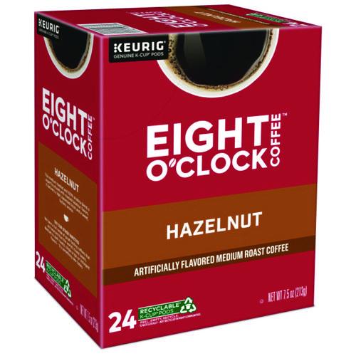 Image of Eight O'Clock 5000359069 Hazelnut Coffee K-Cups, 96/carton