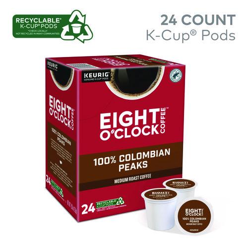Image of Eight O'Clock 5000359067 Colombian Peaks Coffee K-Cups