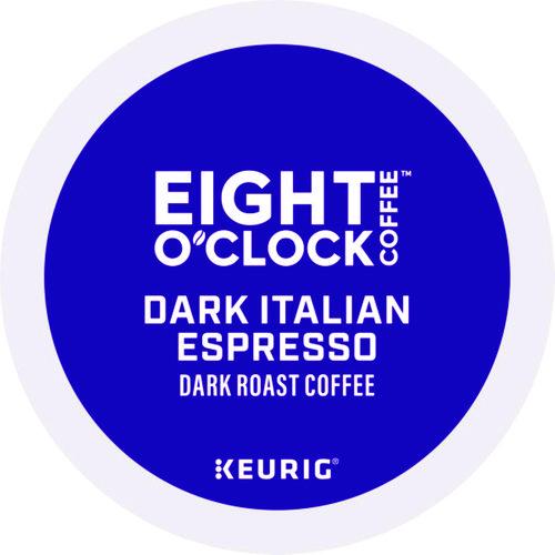 Image of Eight O'Clock 5000359068 Dark Italian Espresso Coffee K-Cups, 24/Box