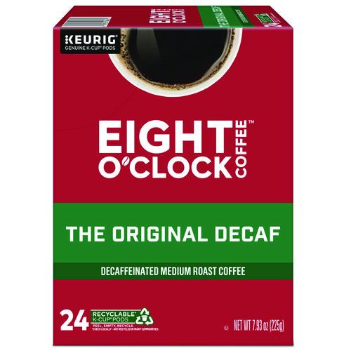 Image of Eight O'Clock 5000384811 Original Decaf Coffee K-Cups, 24/box