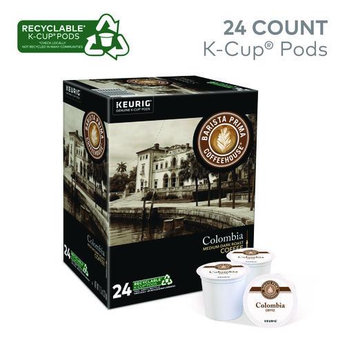Image of Barista Prima Coffeehouse® 5000330094 Colombia K-Cups Coffee Pack, 96/carton