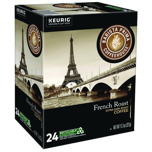 Image of Barista Prima Coffeehouse® 5000330092 French Roast K-Cups Coffee Pack, 24/box