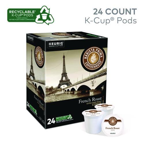 Image of Barista Prima Coffeehouse® 5000330092 French Roast K-Cups Coffee Pack, 24/box