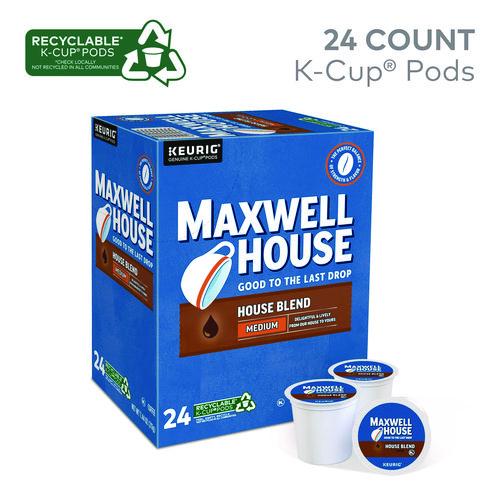 Image of Maxwell House® 5000363643 House Blend Coffee K-Cups, 24/box