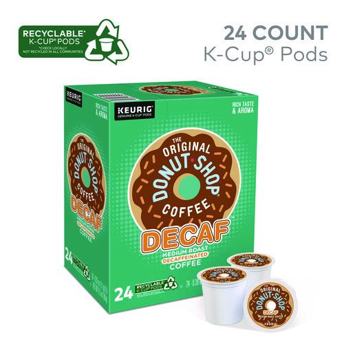 Image of The Original Donut Shop® 5000341140 Donut Shop Decaf Coffee K-Cups, 24/box