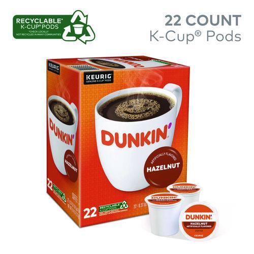 Image of Dunkin'® 5000363273 K-Cup Pods, Hazelnut, 22/box