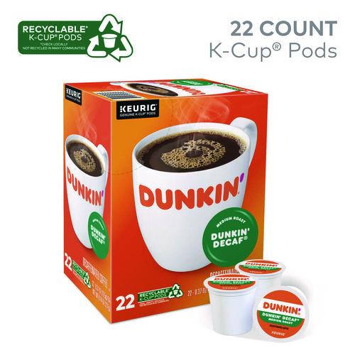 Image of Dunkin'® 5000380568 K-Cup Pods, Dunkin' Decaf, 22/box