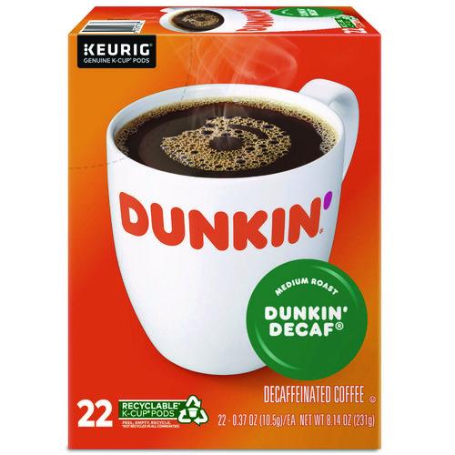 Image of Dunkin'® 5000380568 K-Cup Pods, Dunkin' Decaf, 22/box