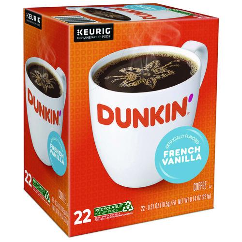 Image of Dunkin'® 5000363272 K-Cup Pod, French Vanilla, 22/Box