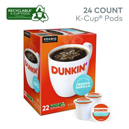 Image of Dunkin'® 5000363272 K-Cup Pod, French Vanilla, 22/Box