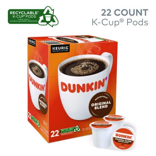 Image of Dunkin'® 5000380509 K-Cup Pods, Original Blend,  22/Box