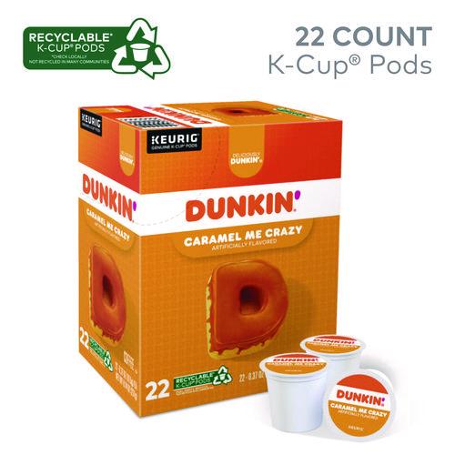 Image of Dunkin'® 5000364900 K-Cup Pods, Caramel Me Crazy, 22/Box