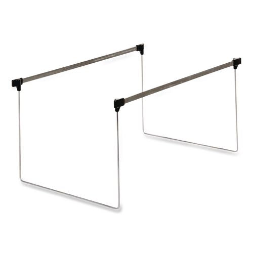 Image of Pendaflex® AFF24 Letter Size Adjustable Hanging File Folder Frame, 14" To 18" Long, Gray/silver, 2/box