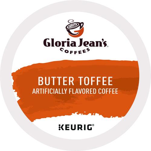 Image of Gloria Jean's® 5000330066 Butter Toffee Coffee K-Cups, 24/box