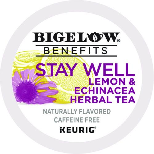 Image of Bigelow® 5000359645 Benefits Lemon And Echinacea Herbal K-Cup, 0.11 Oz, 22/box