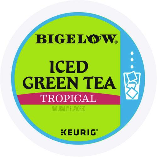 Image of Bigelow® 5000364656 Tropical Iced Green Tea, K-Cup, 0.10 oz, 22/Box
