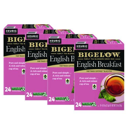 Image of Bigelow® 5000363676 English Breakfast Tea K-Cups, 24/box, 4 Box/carton